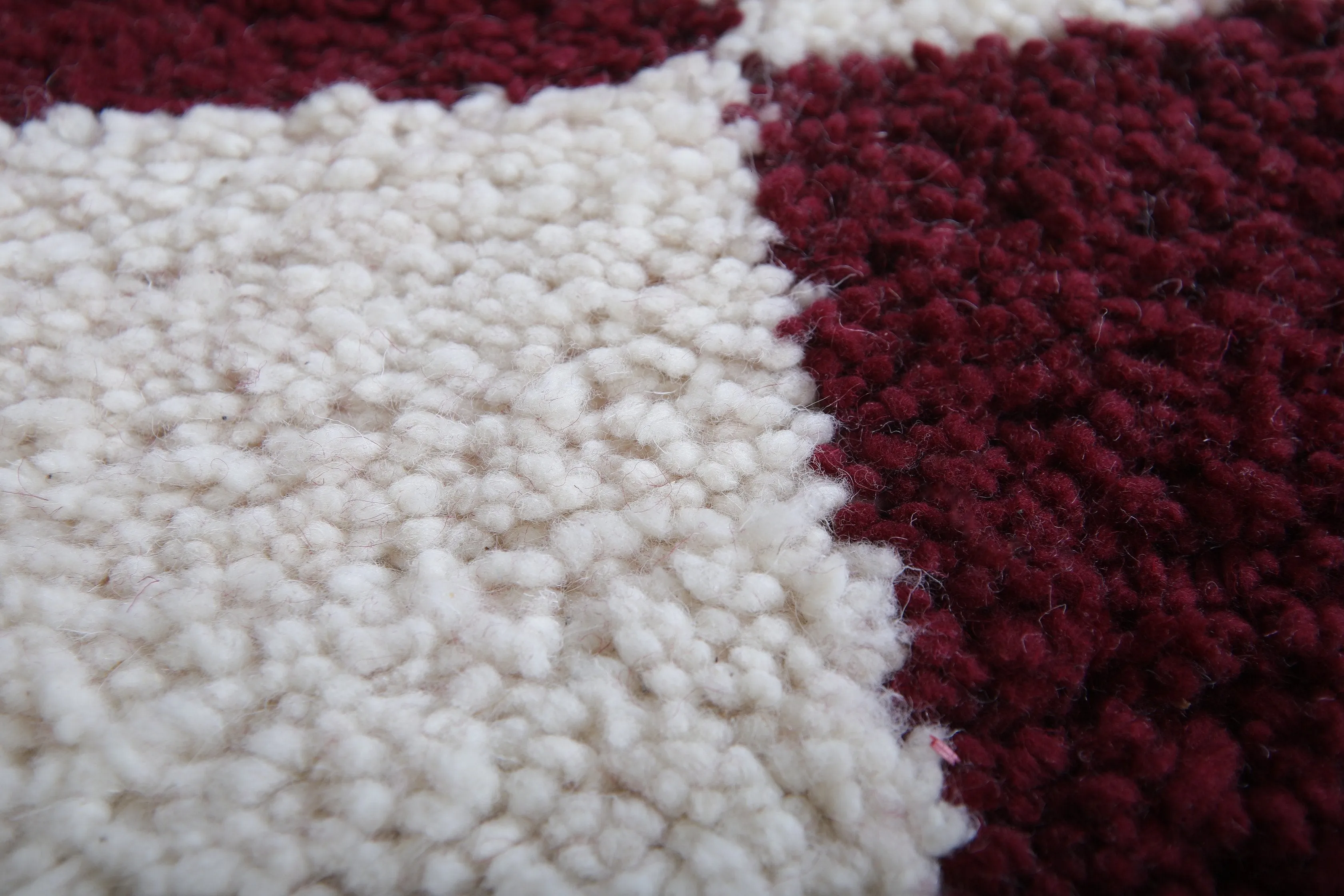 Custom Berber rug - Checkered Beni ourain rug