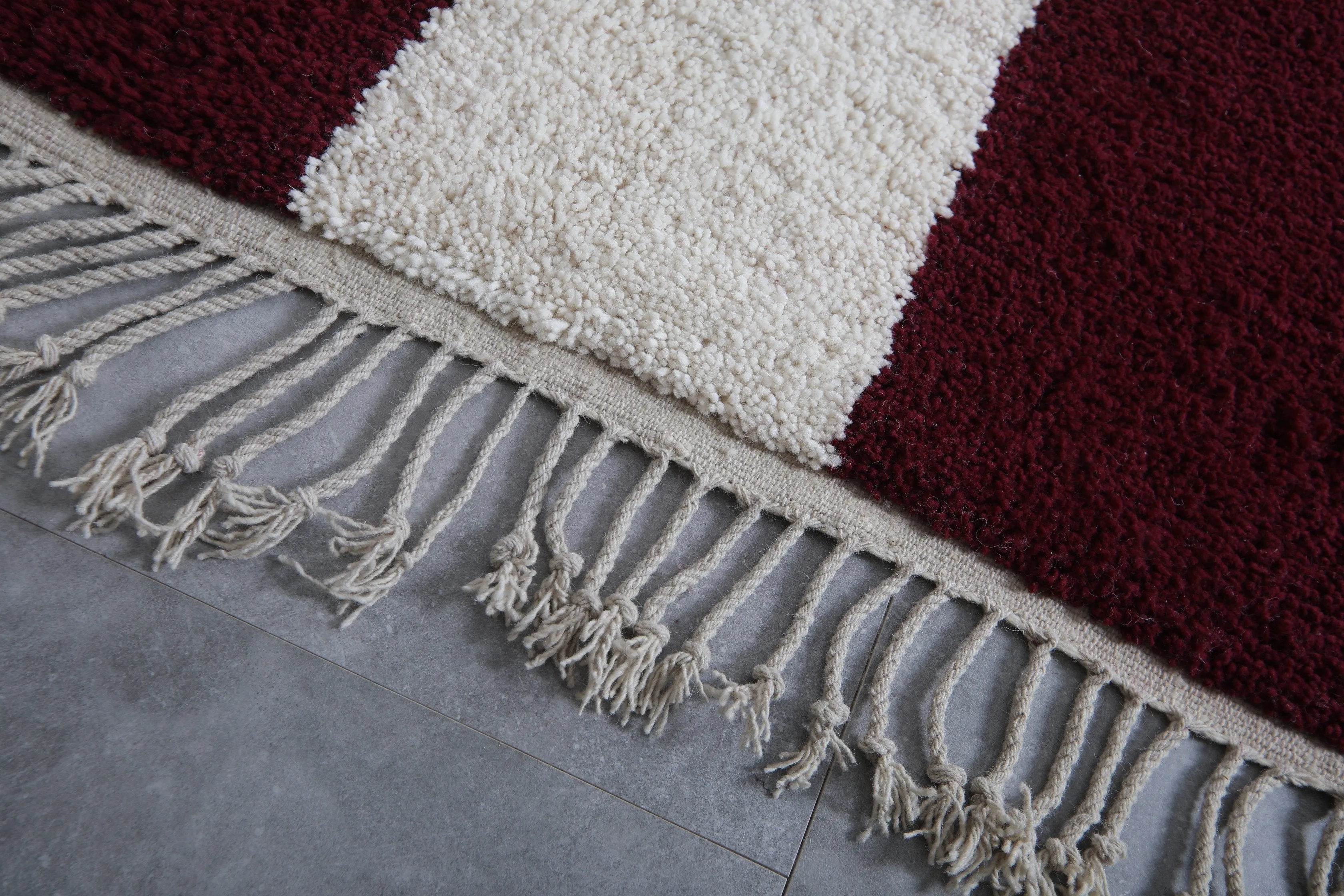 Custom Berber rug - Checkered Beni ourain rug