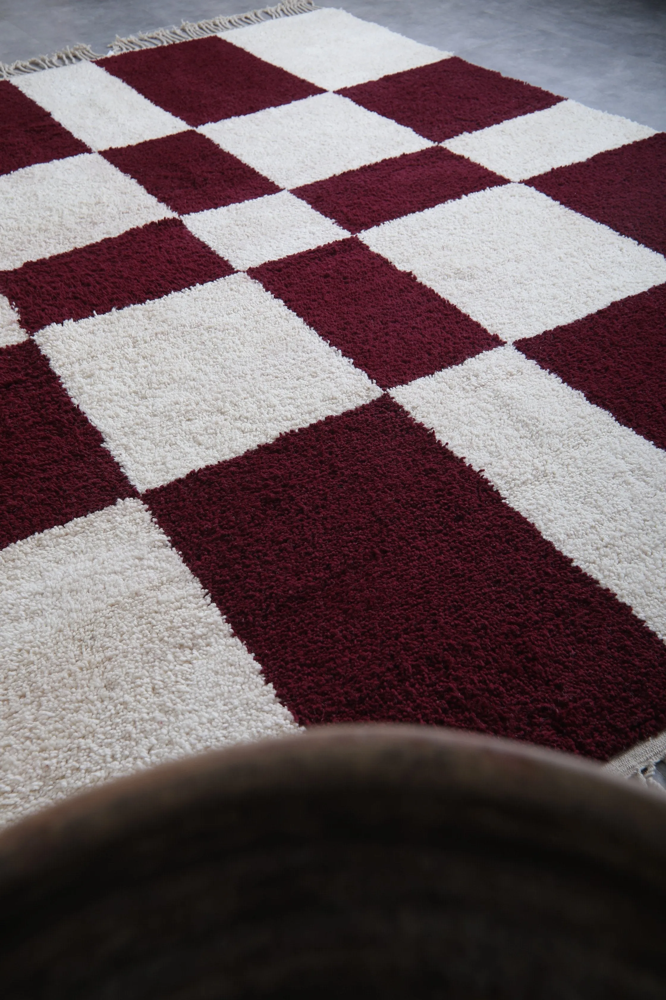 Custom Berber rug - Checkered Beni ourain rug