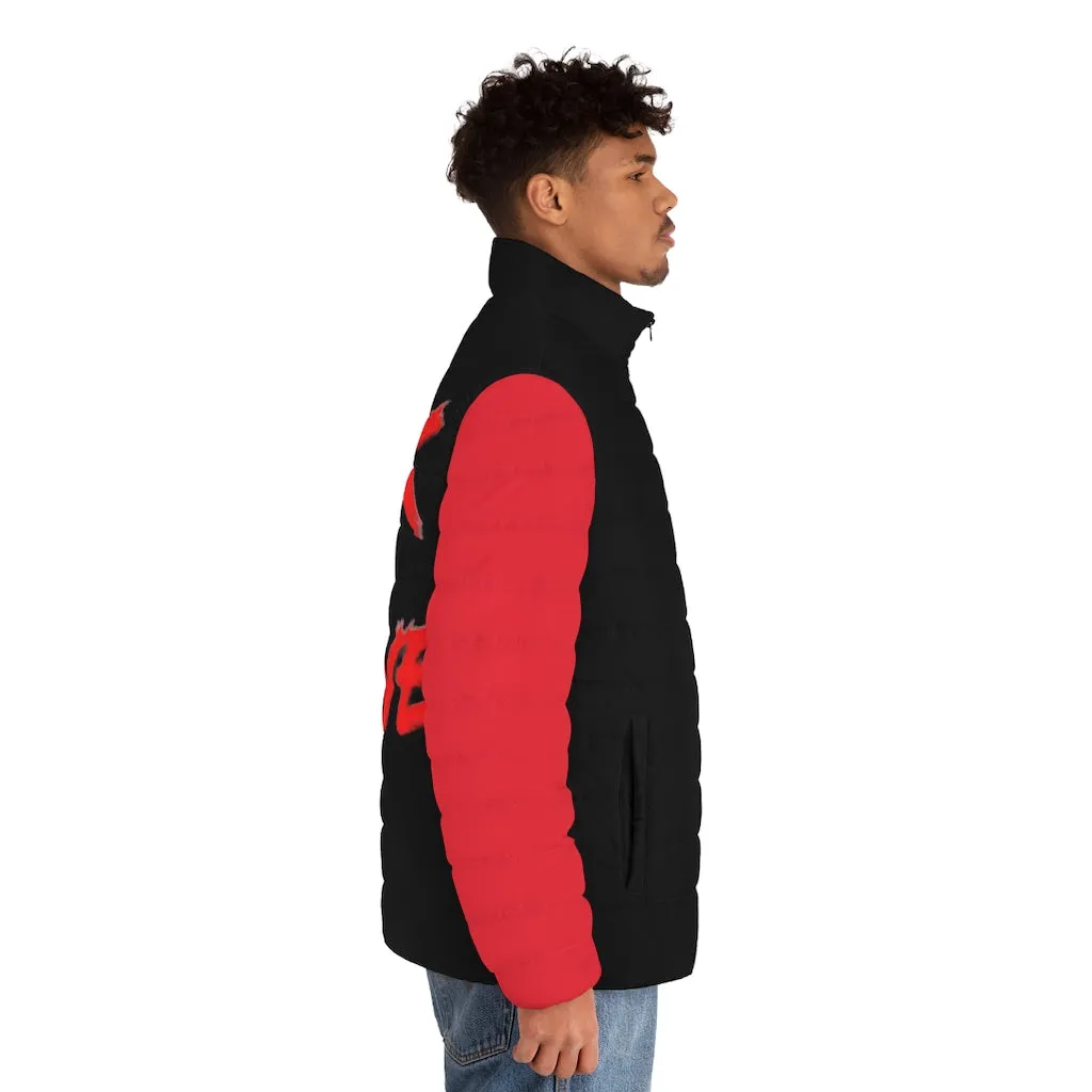 Custom Drips Stack or Starve Men's Puffer Jacket