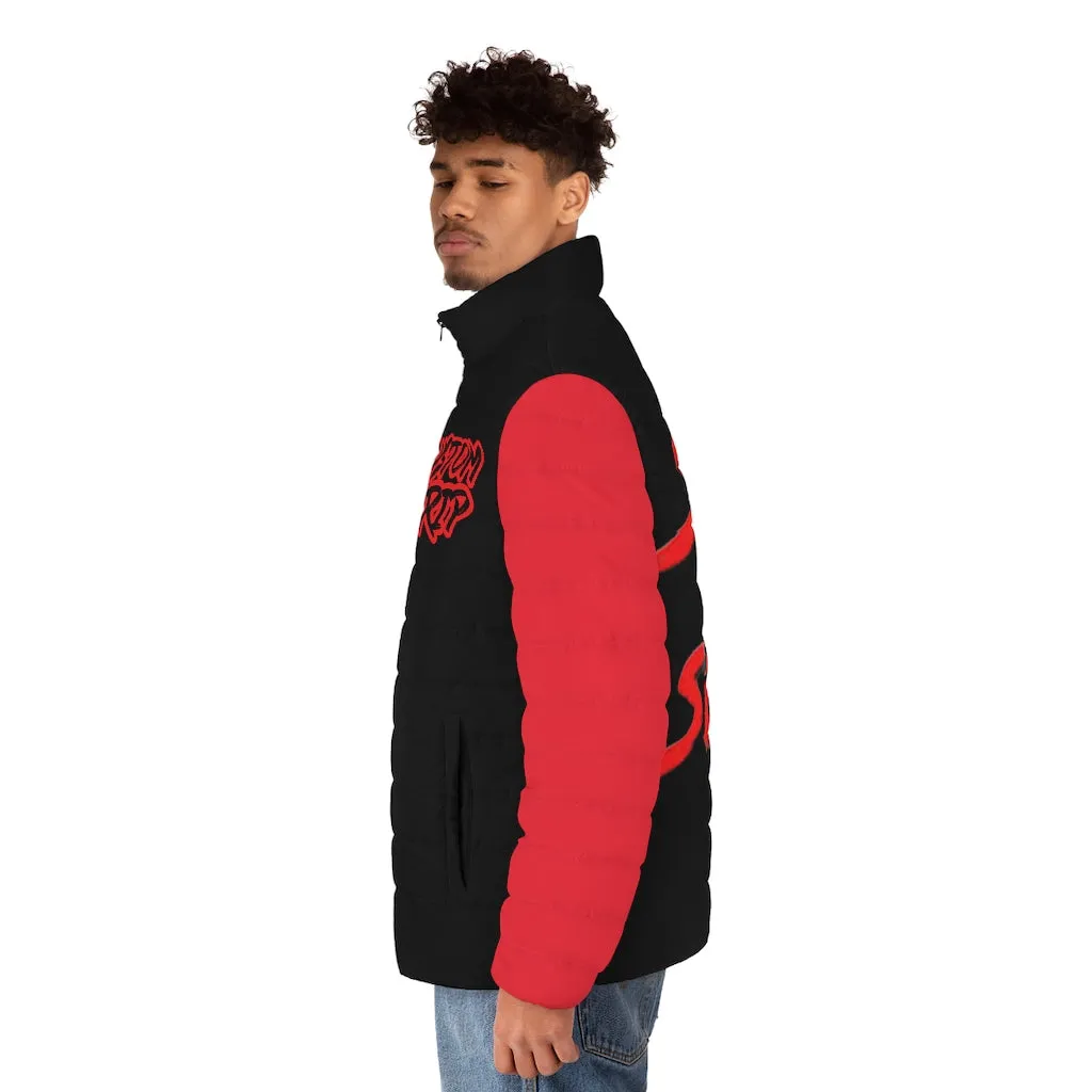 Custom Drips Stack or Starve Men's Puffer Jacket