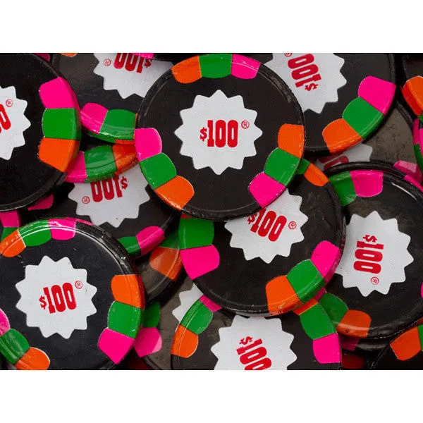 Dark Mint $100 Black Poker Chips in Bulk 10LB