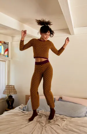 Daydreamer - Fig Check Pant