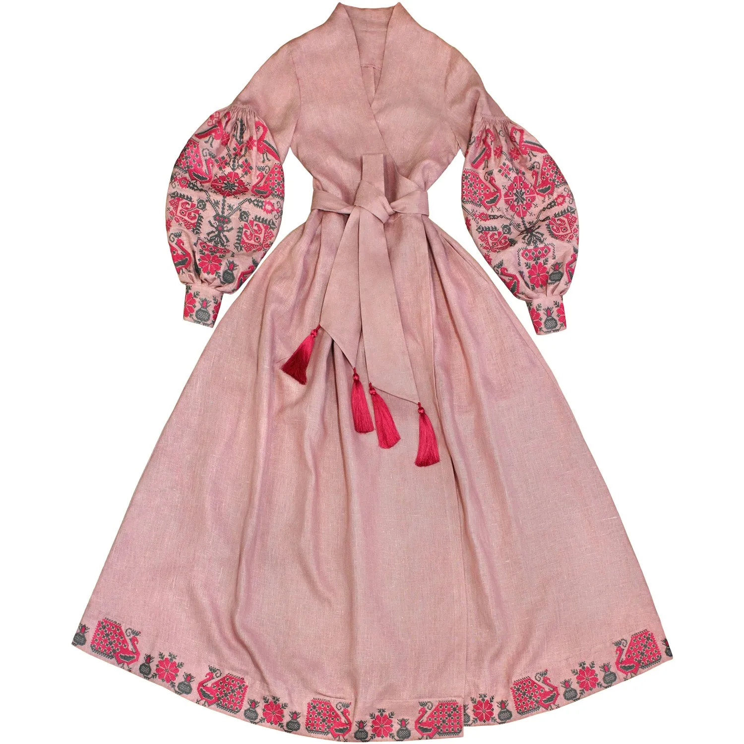 Dusty pink Kaftan in Boho style