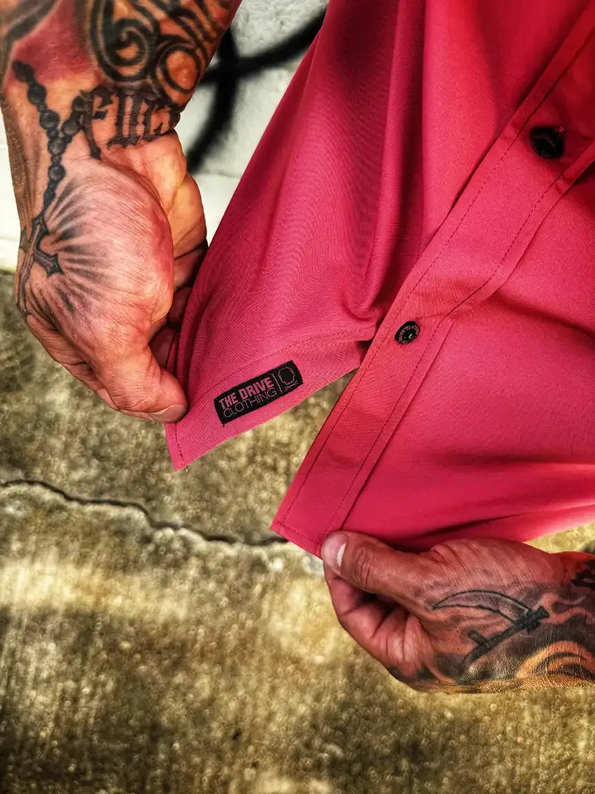 ESSENTIAL ROSE WARRIOR BUTTON UP