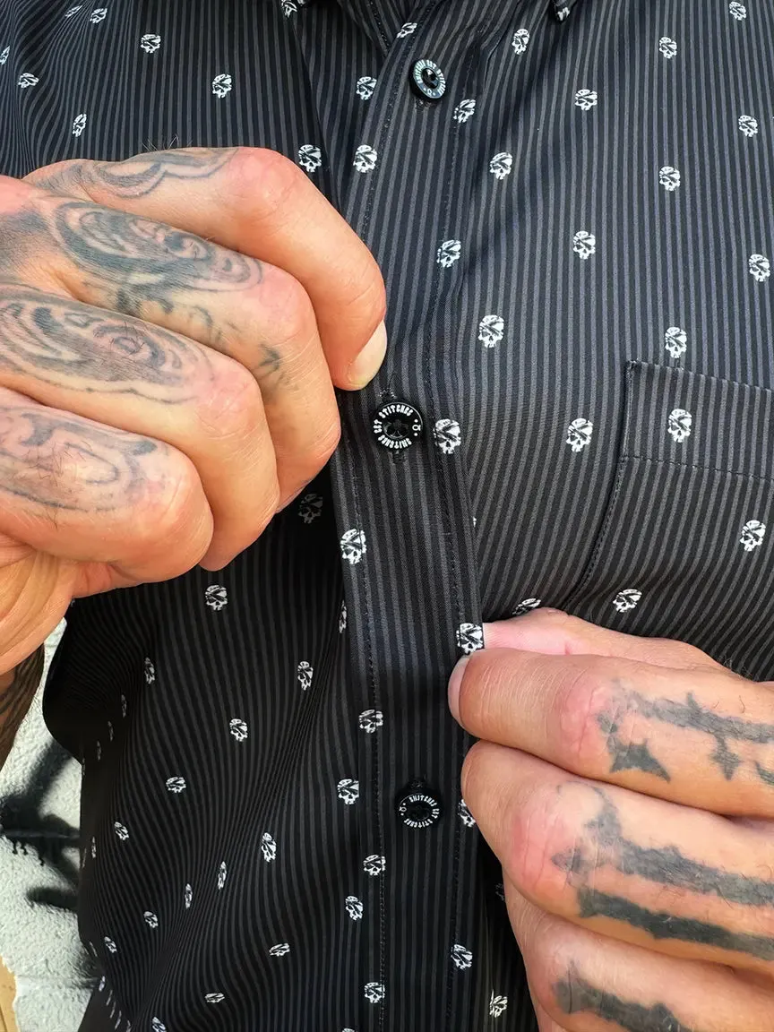 ESSENTIAL SNITCHES GET STICHES GRAY PIN STRIPE