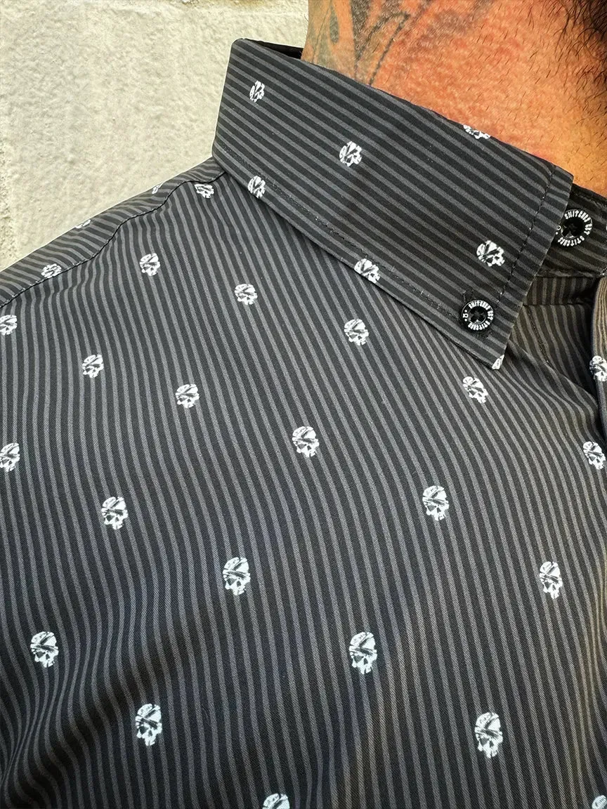ESSENTIAL SNITCHES GET STICHES GRAY PIN STRIPE