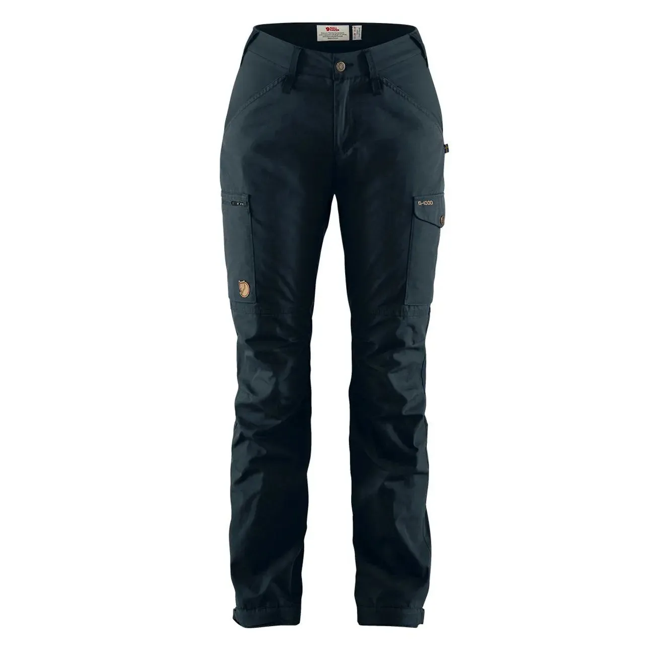 Fjallraven Womens Kaipak Curved Trousers Dark Navy