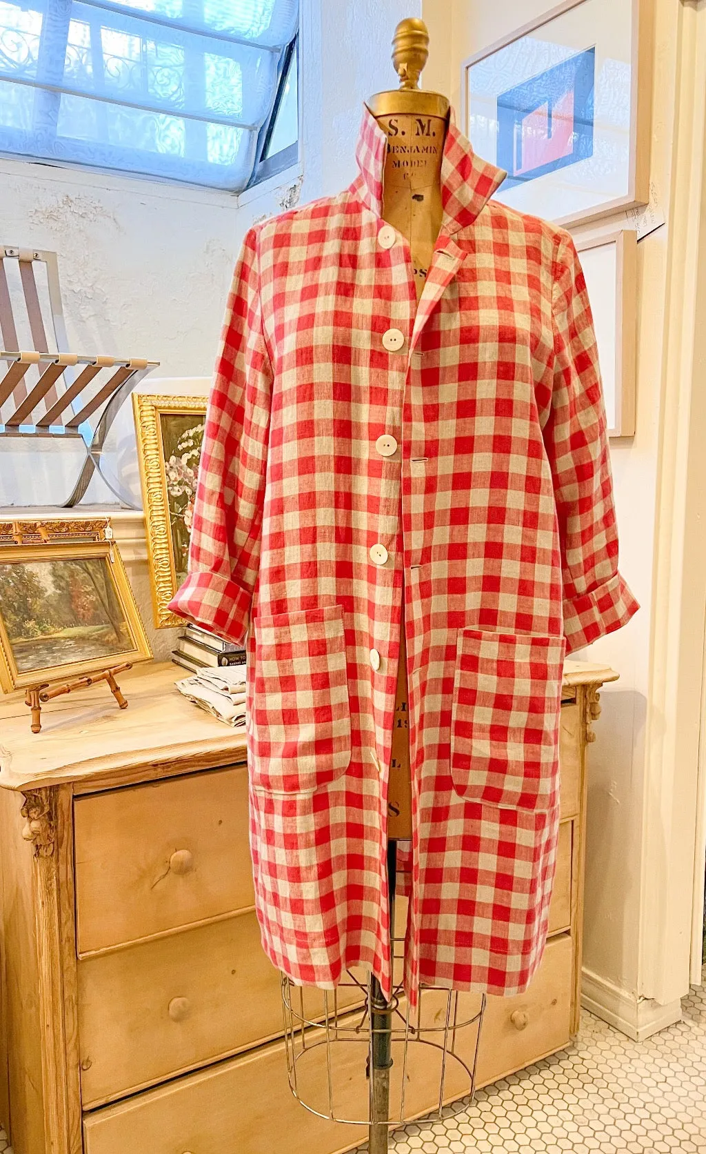 French Linen Coat  - Long