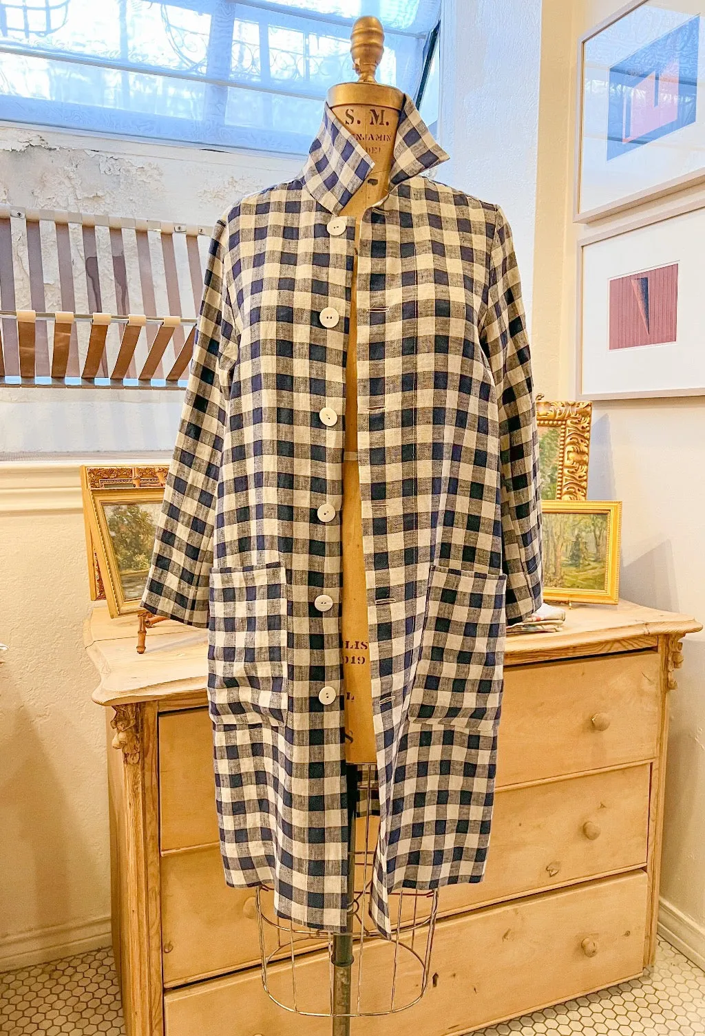 French Linen Coat  - Long