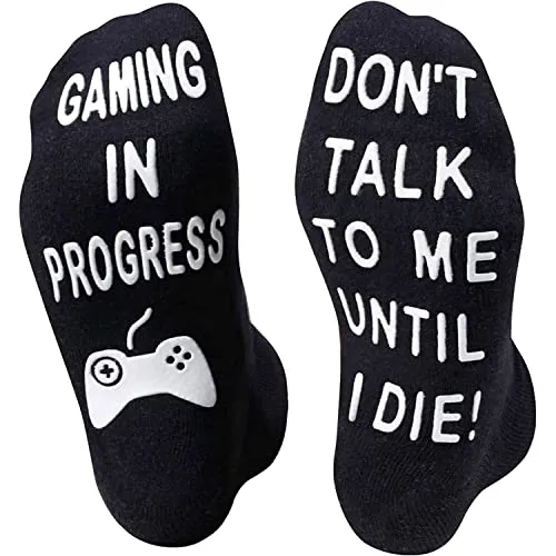 Gaming Gifts For Gamer Lovers - Gamer Socks for Teen Boys, Novelty Gamer Gaming Game Socks