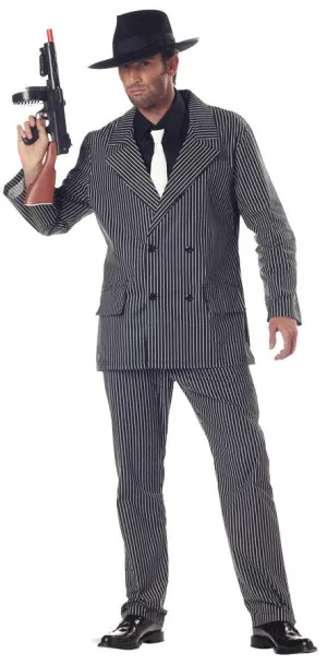 Gangster W/Dickey Men Large 42-44 Adult Men Costume