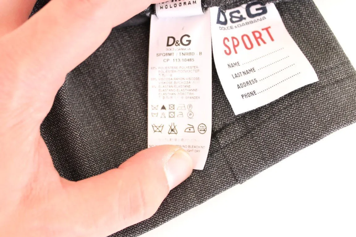 Gray Checkered Chinos Pants Sport