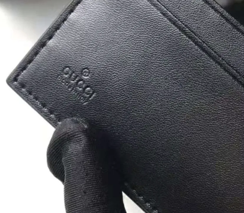 GUCCI GG Black Men's Coin Wallet With Tiger Print