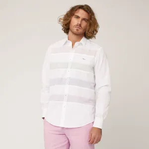Harmont & Blaine Striped Bands Shirt - White