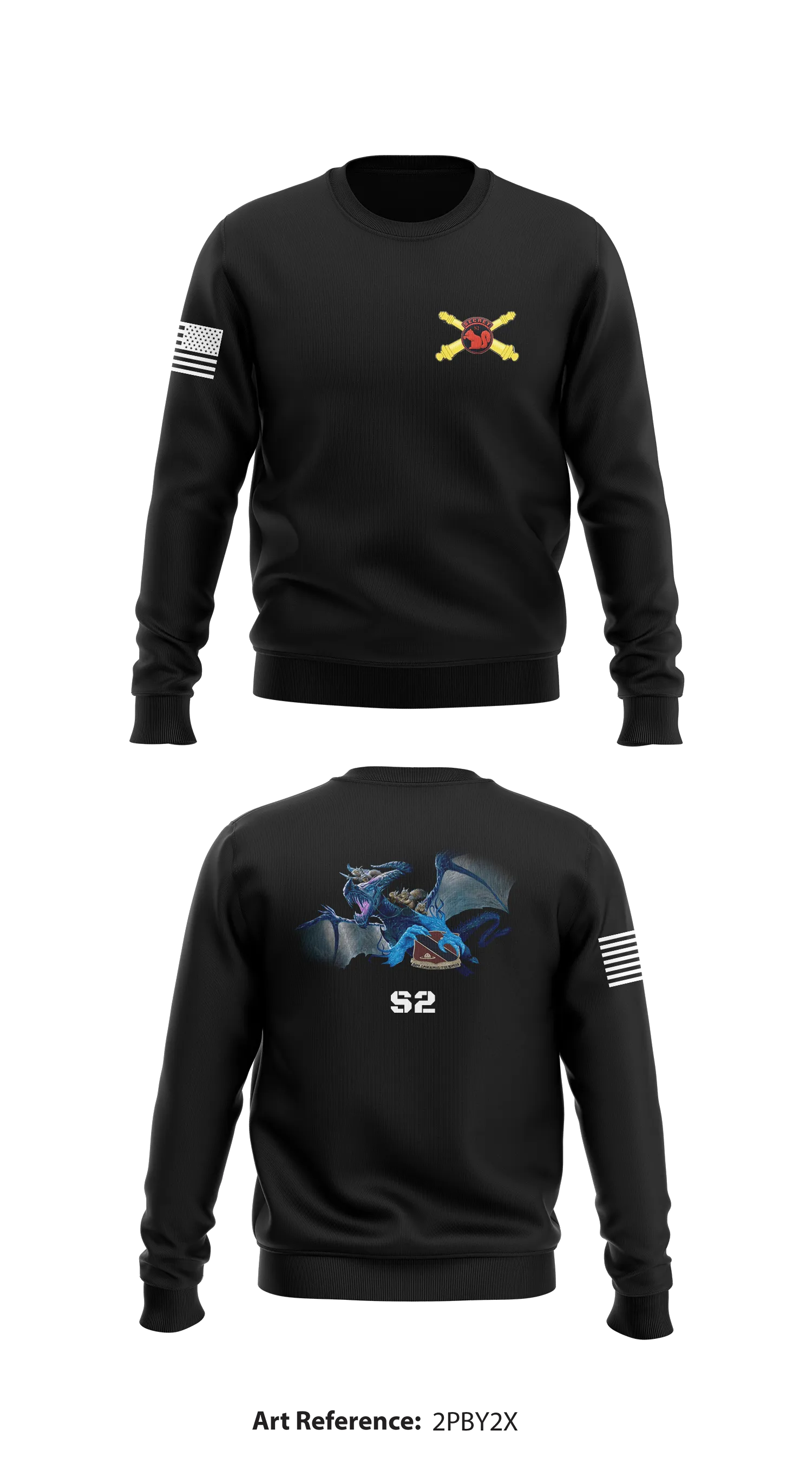 HHB 4-133rd FA HIMARS Store 1 Core Men's Crewneck Performance Sweatshirt - 2pBy2X