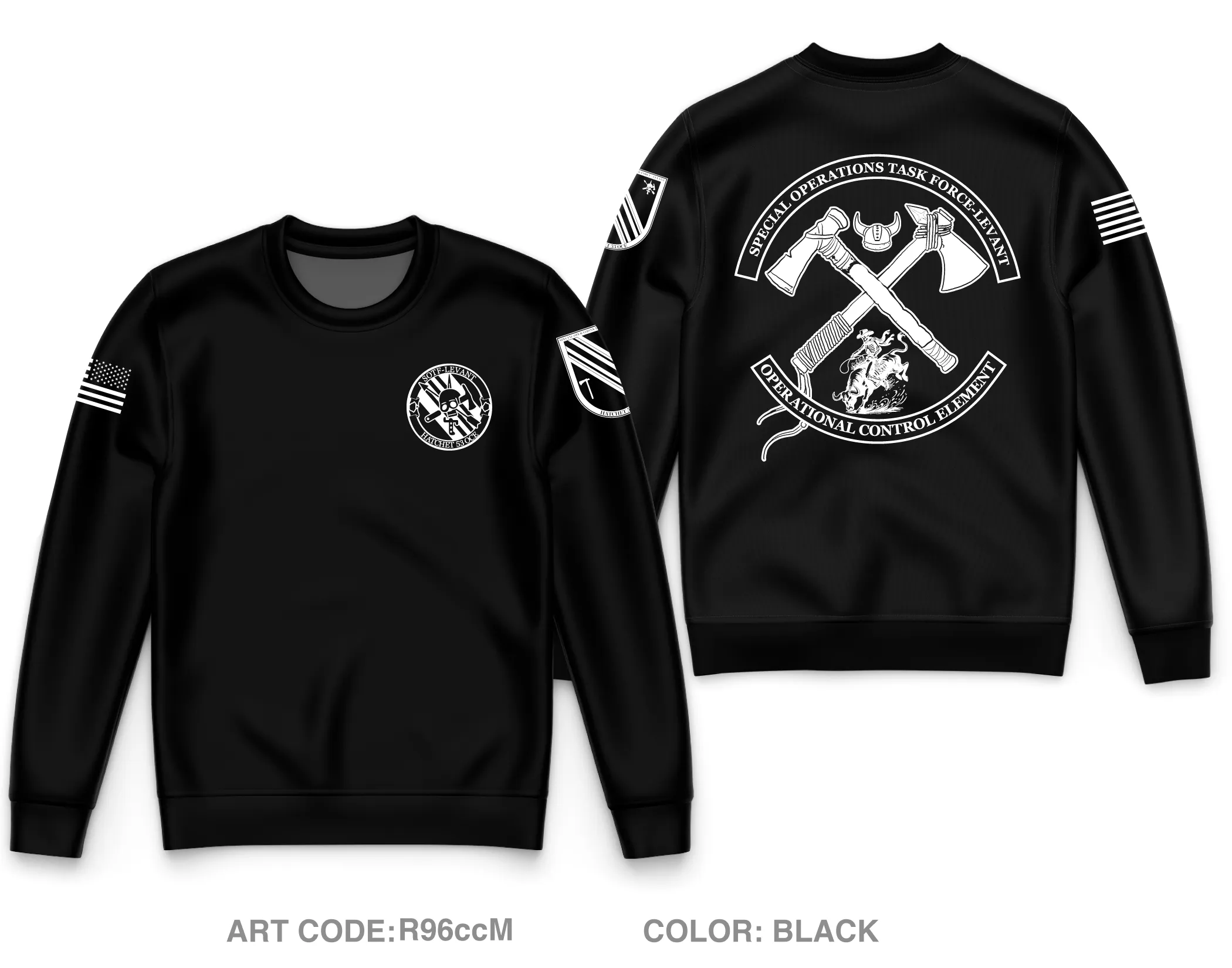 HHC, 3rd BN, 5th SFG(A) Core Men's Crewneck Performance Sweatshirt - R96ccM