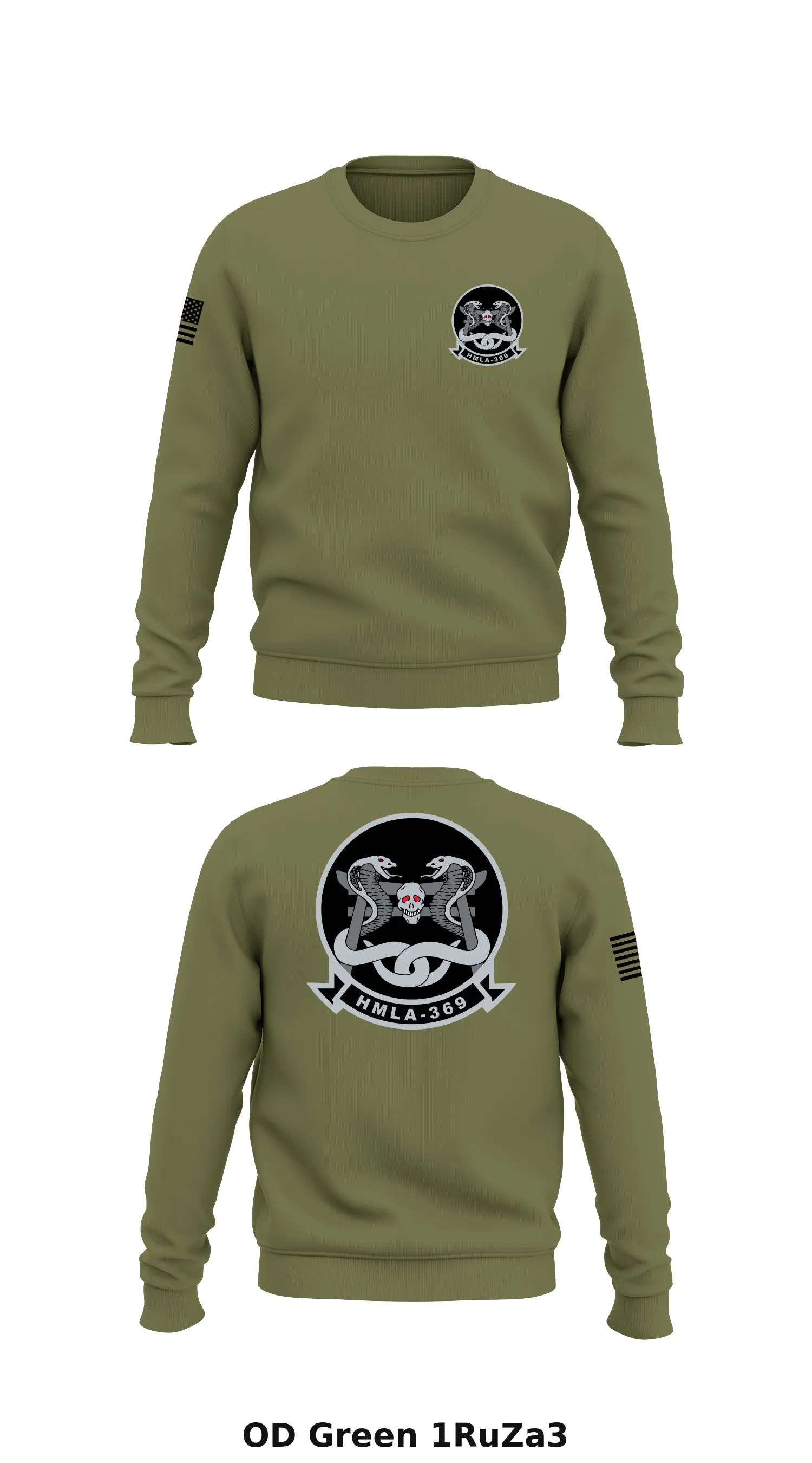 HMLA-369 Store 1 Core Men's Crewneck Performance Sweatshirt - 1RuZa3