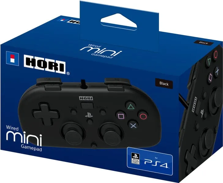 HORI - Horipad Wired Mini Gamepad - Black (PS4)