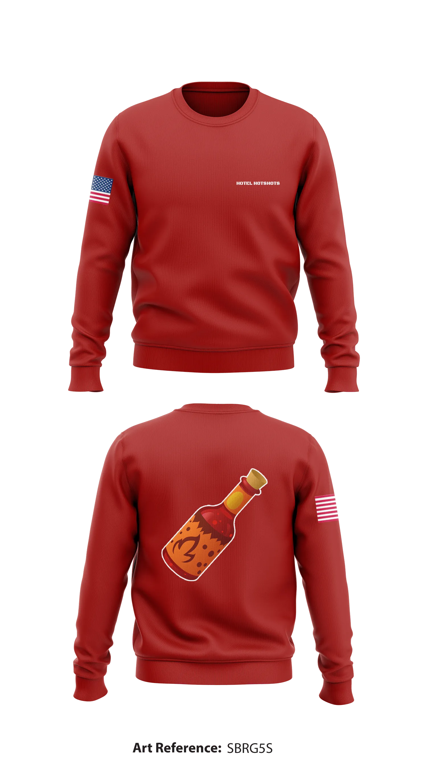 Hotel Hotshots Core Men's Crewneck Performance Sweatshirt - Sbrg5S