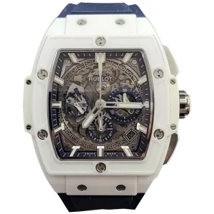 Hublot 541.HX.7170.RX.ASP19  White ceramic blue strap