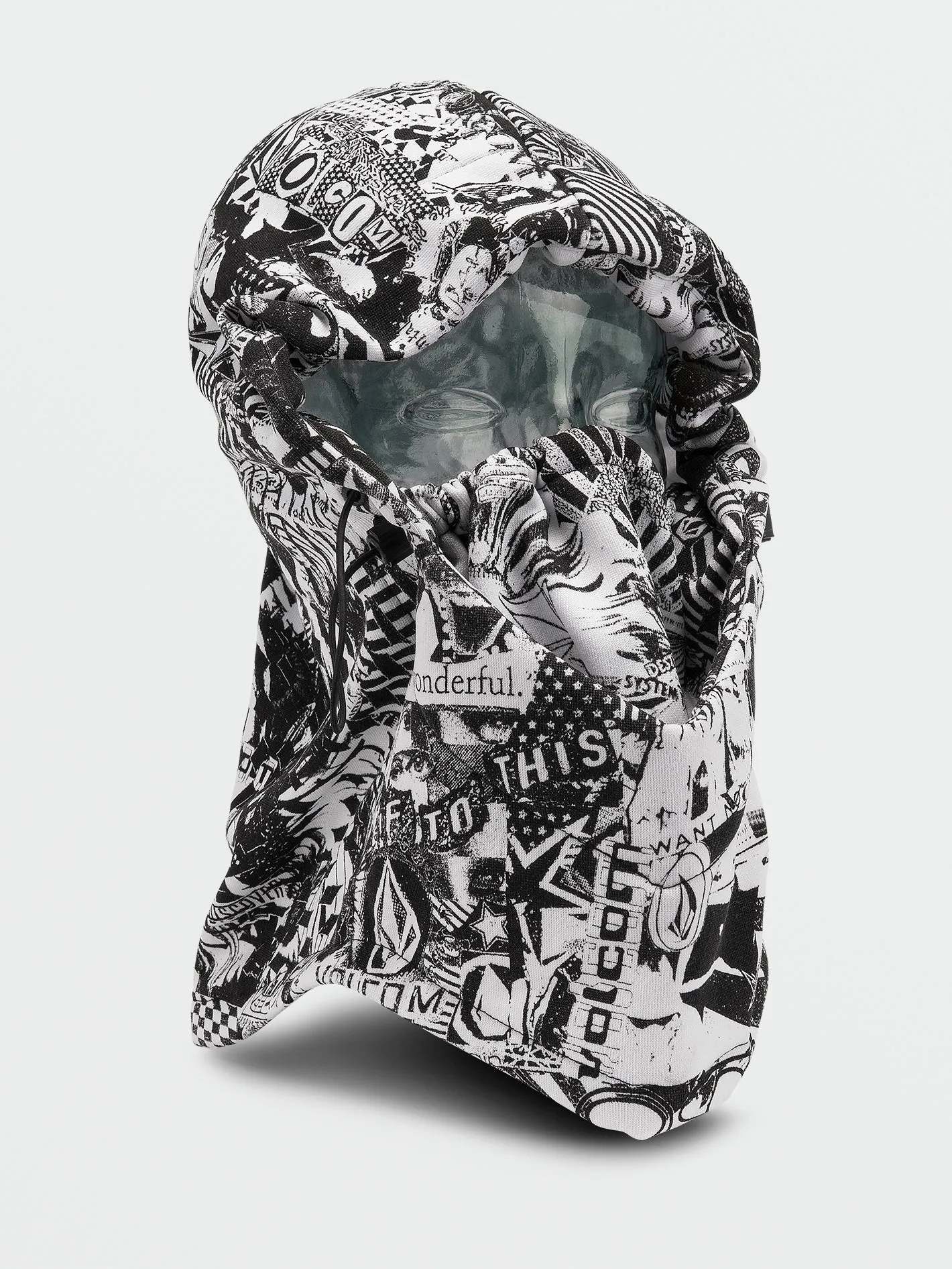 Hydro Fleece Hood Thingy - Black White