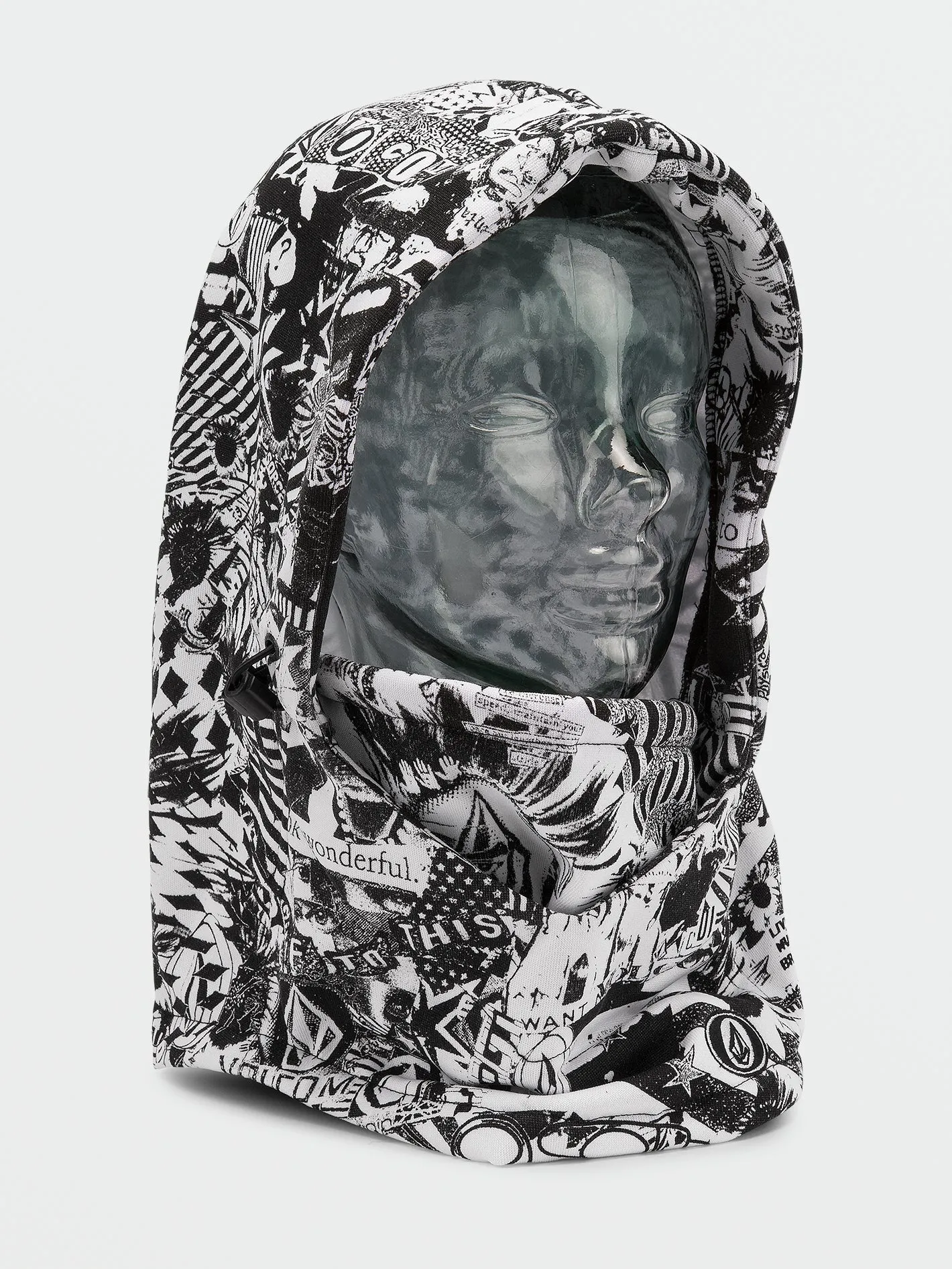 Hydro Fleece Hood Thingy - Black White