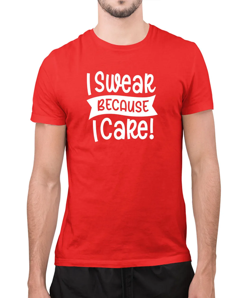 I swear because i care humor t-shirt, novelty t-shirt
