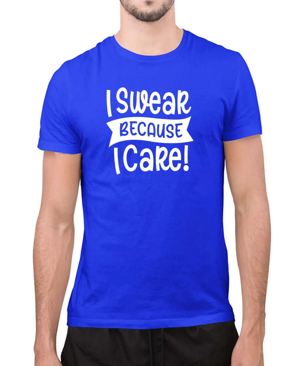 I swear because i care humor t-shirt, novelty t-shirt