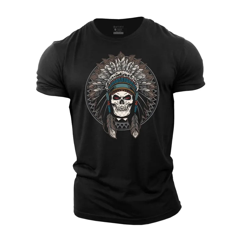 Indian Skeleton Cotton T-Shirt