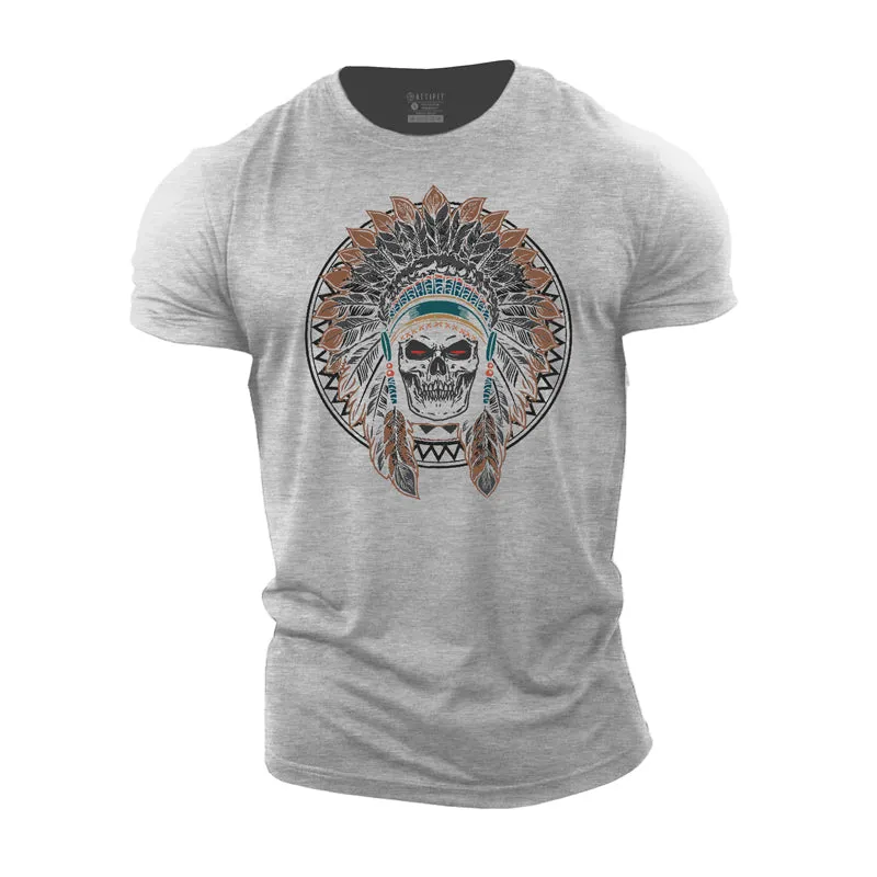 Indian Skeleton Cotton T-Shirt
