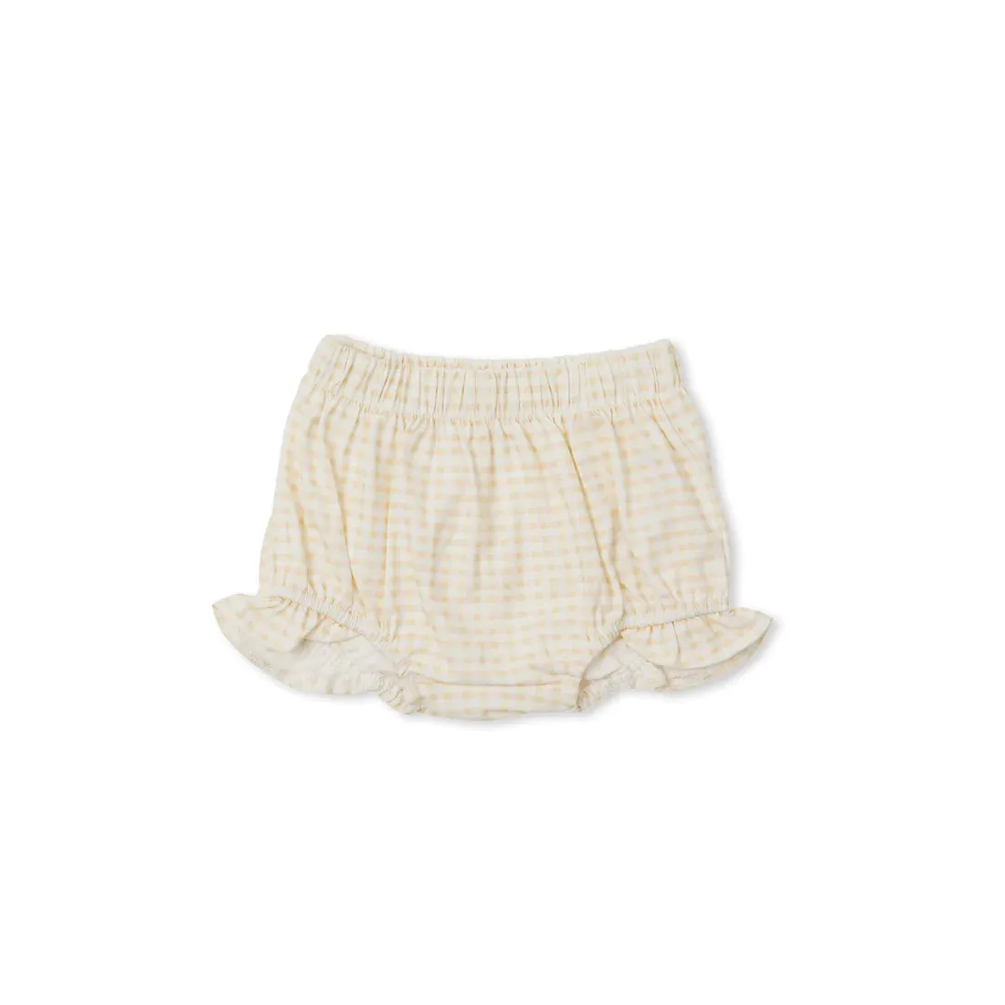 Indigo & Lellow - Anna Bloomers | Beige Gingham