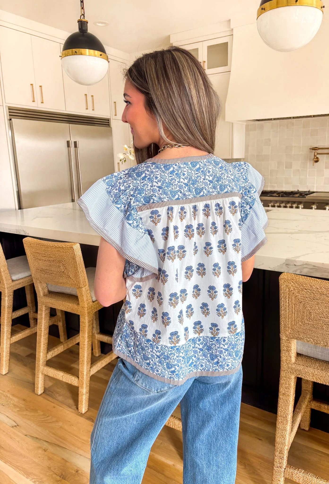 It's A Date Floral Top