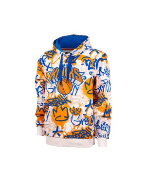 Knicks Graffiti Print Hoodie