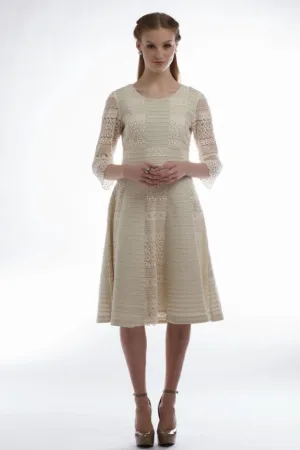 Lace Princess Panel Dress (Natural) Style # 1760