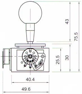 Large Analog Proportional Joystick (choice of handle)