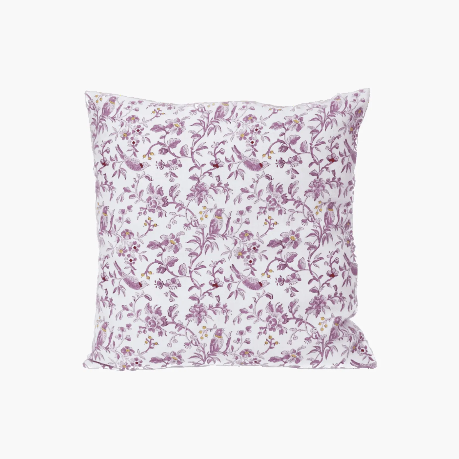 Lavender Robin Block Print Pillow