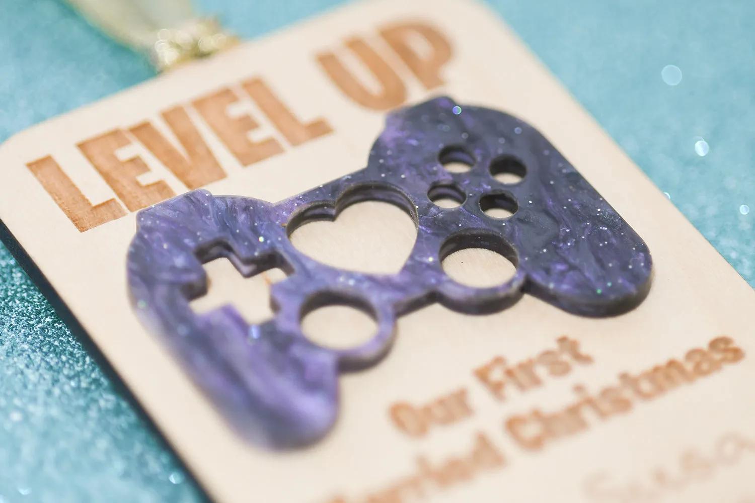 Level Up - First Married Christmas Ornament