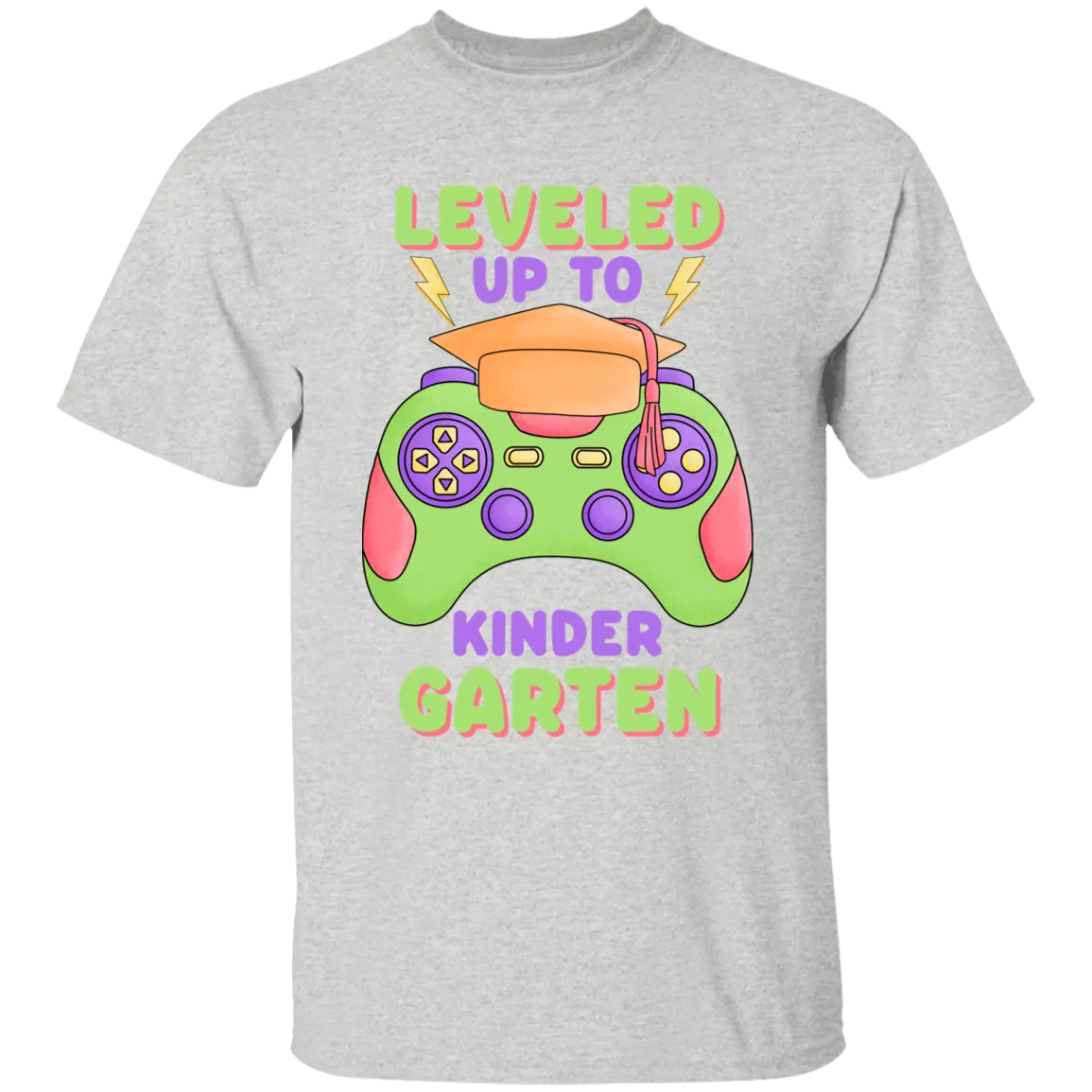 Leveled Up to Kindergarten Youth Cotton T-Shirt