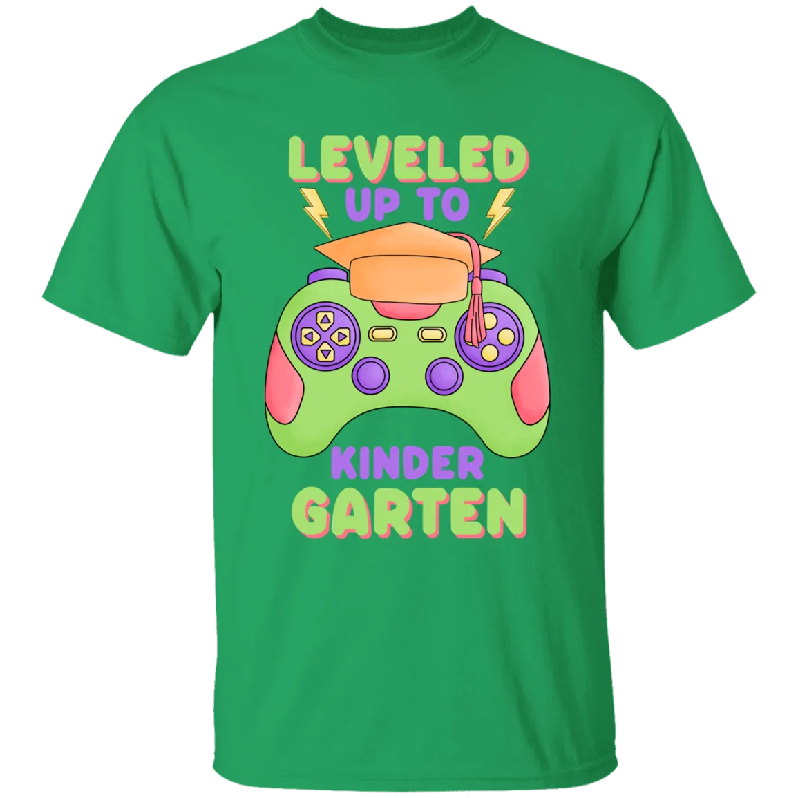 Leveled Up to Kindergarten Youth Cotton T-Shirt