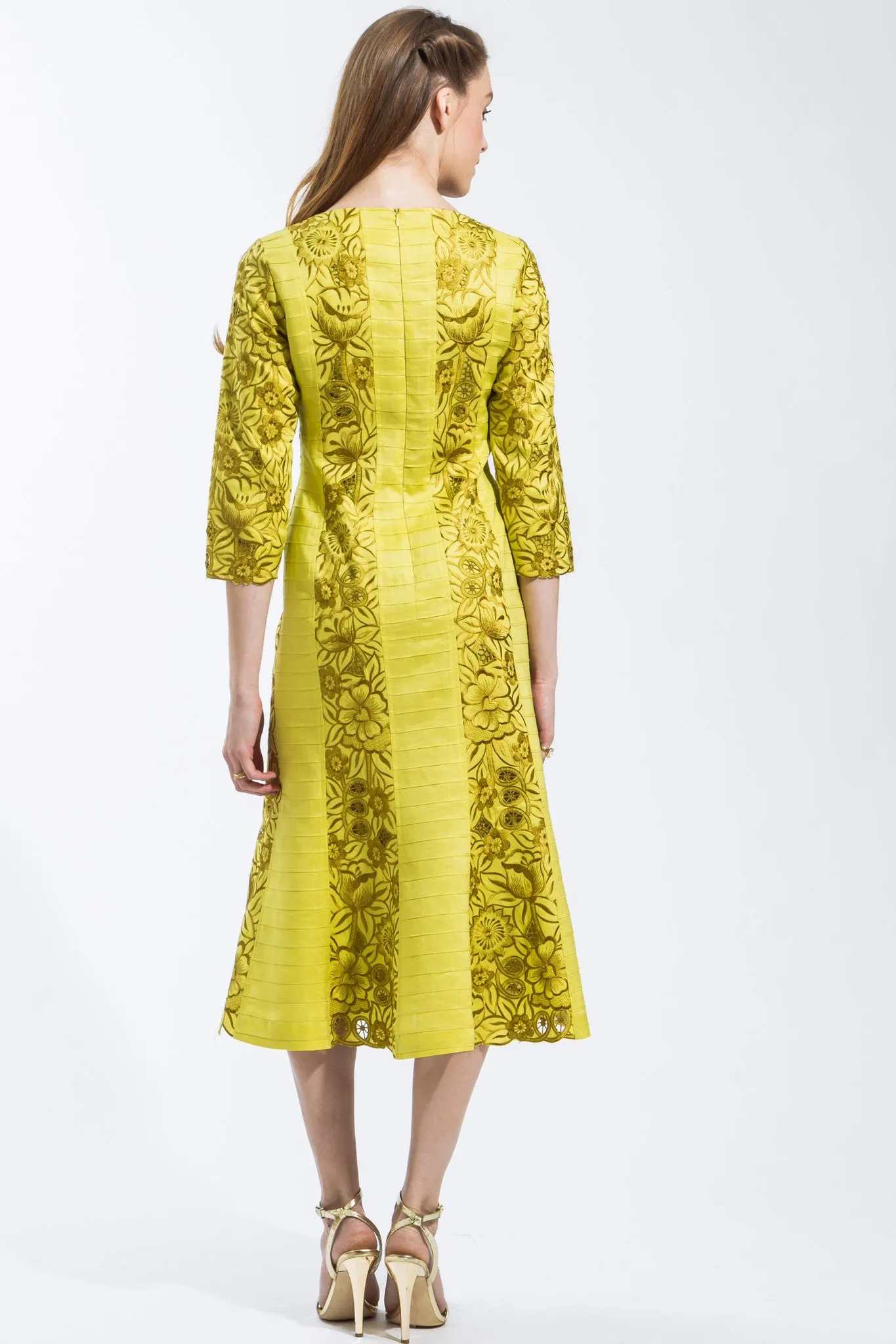 Linen Panel Dress (Citrus) Style 1797