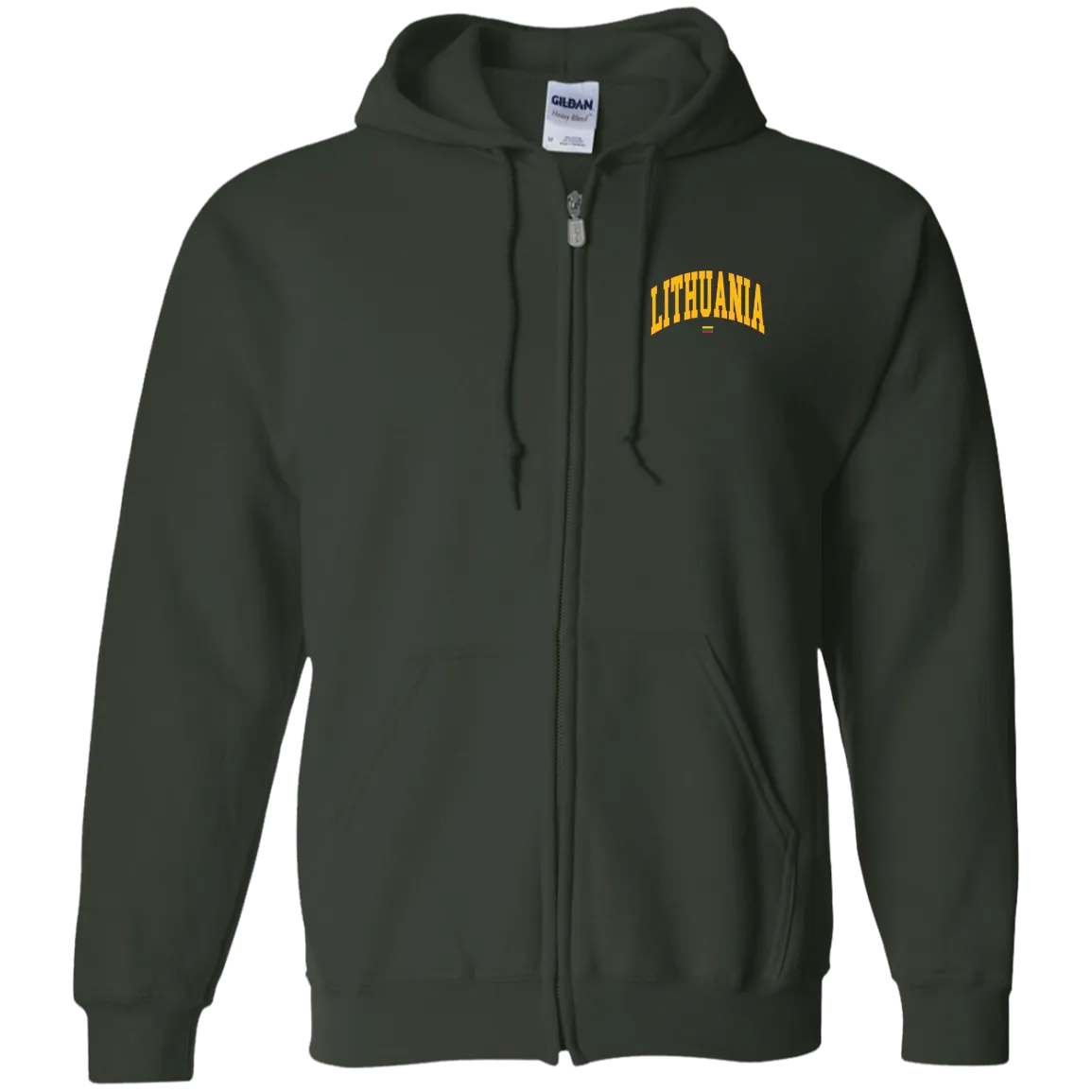Lithuania - Men/Women Unisex Comfort Full-Zip Hoodie