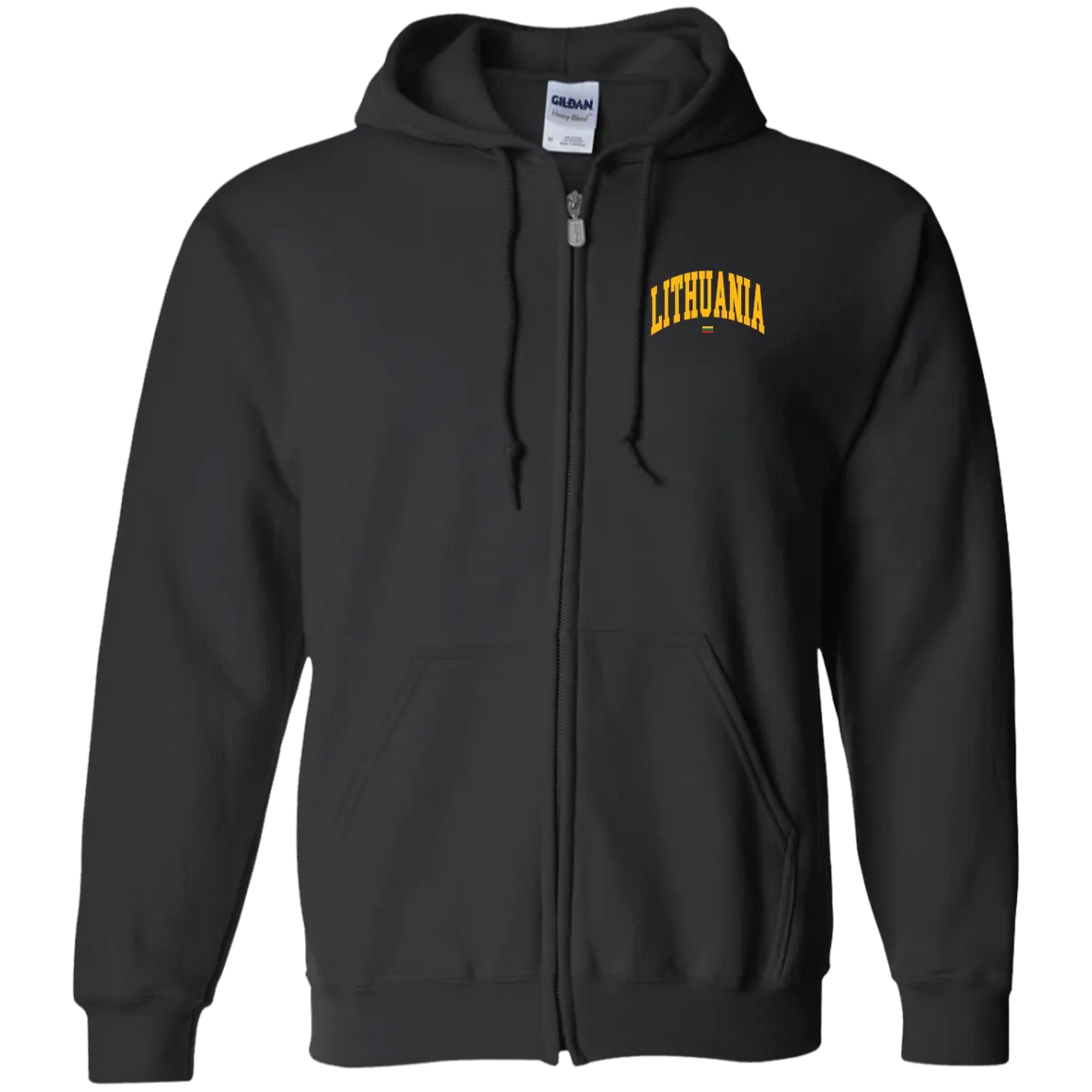 Lithuania - Men/Women Unisex Comfort Full-Zip Hoodie
