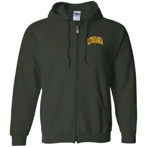 Lithuania - Men/Women Unisex Comfort Full-Zip Hoodie