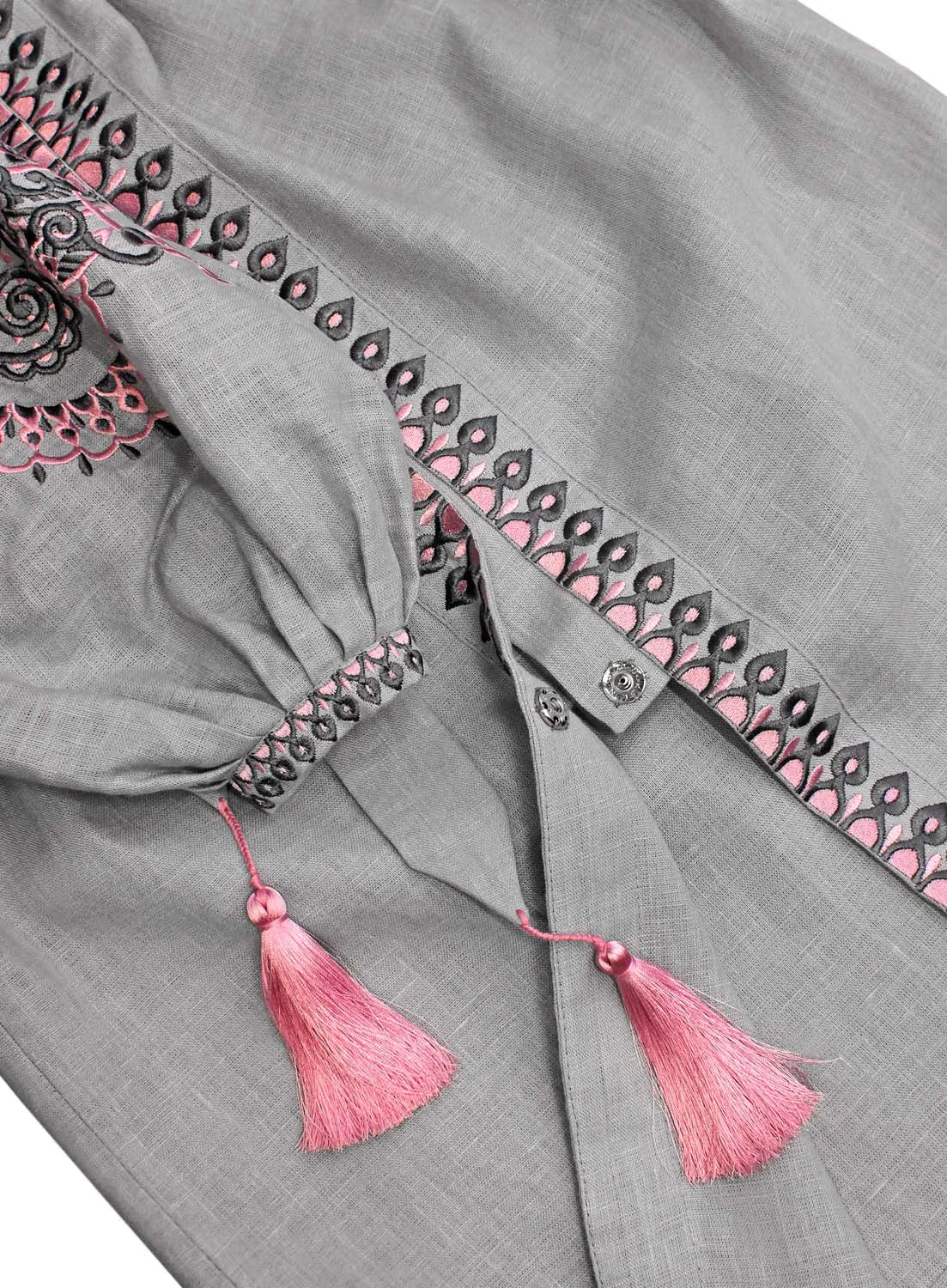 Long embroidered Boho style kaftan