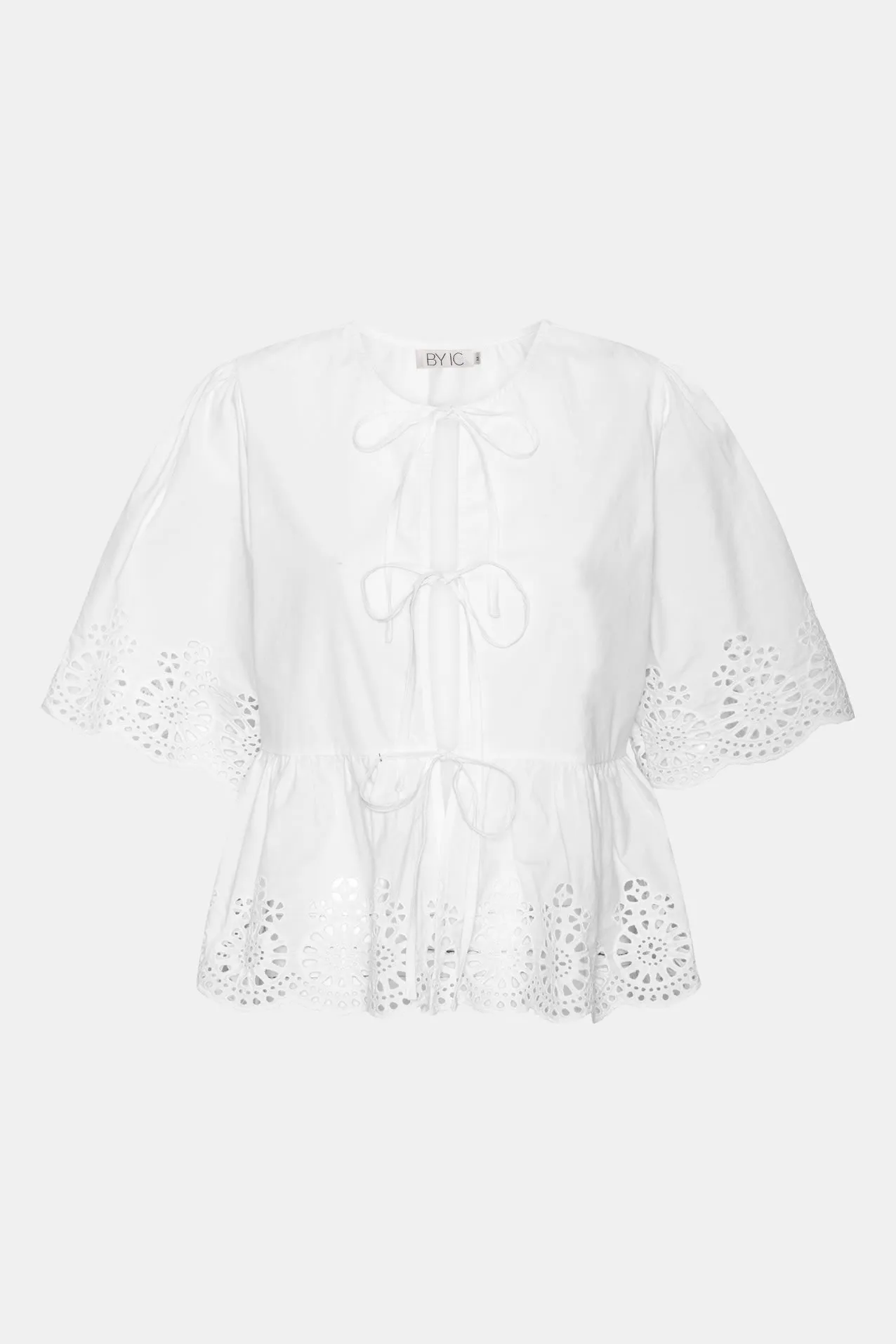 LulaIC Top - Hvid Broderi
