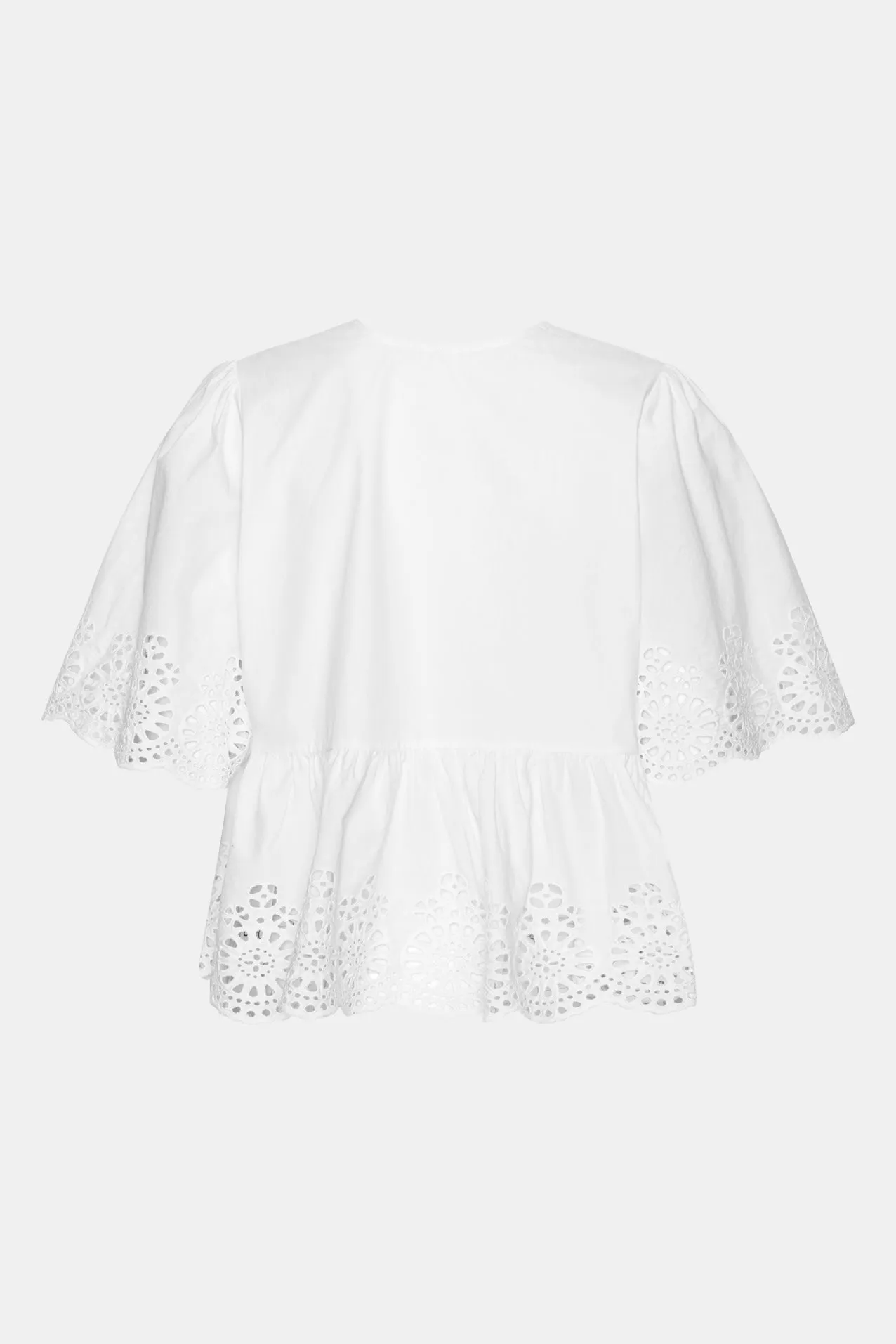 LulaIC Top - Hvid Broderi