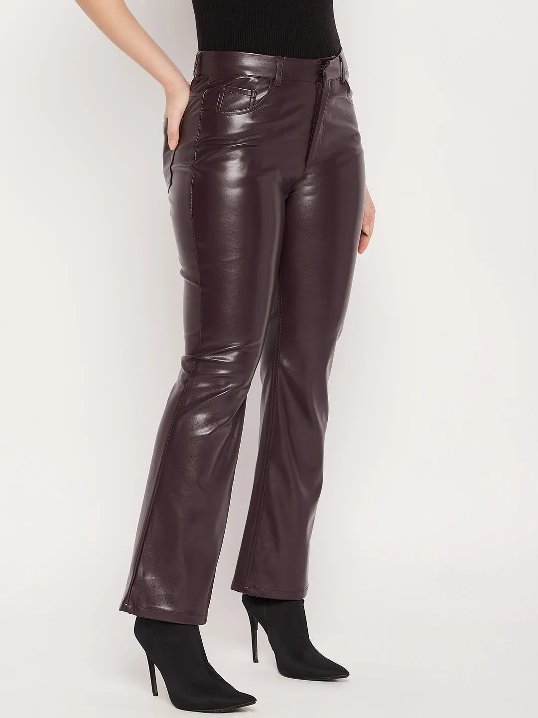 Madame Boot Cut Leather Trousers