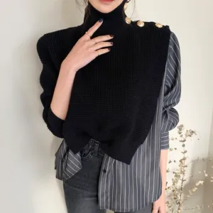 Marley Black Striped Shirt Sweater