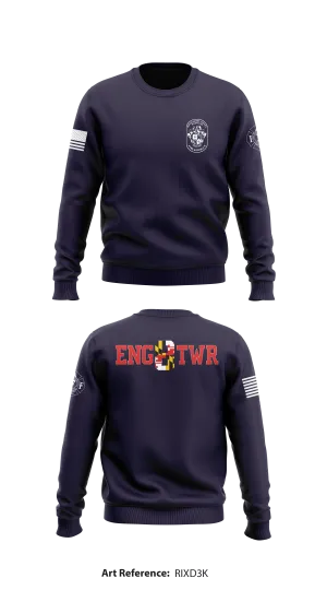 MCFRS Station 8 Store 1 Core Men's Crewneck Performance Sweatshirt - rixD3k